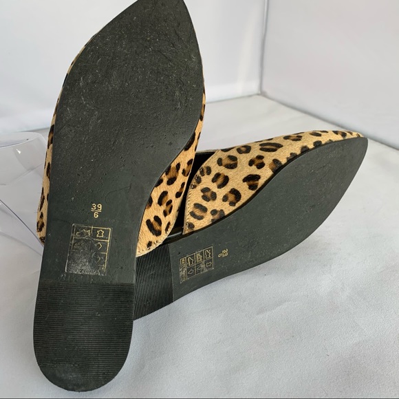 Park Lane Leopard Leather Pointed Mules CA - Picture 6 of 7